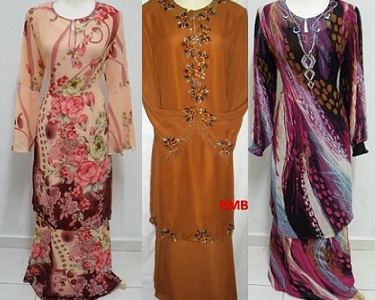 baju kurung chiffon