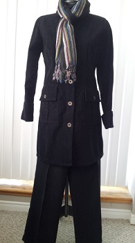 black corduroy shirt