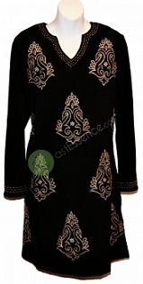 black crepe kurti