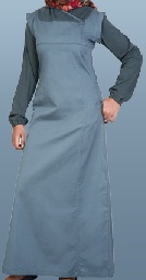 blue cotton casual jilbab