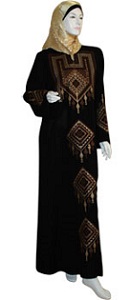 brown-embroidered-thoub-kaftan