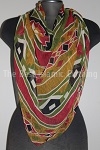 butterfly hijab abstract print