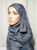 chic grey shawl hijab
