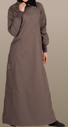 deep grey casual jilbab