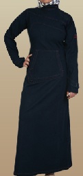 denim casual jilbab