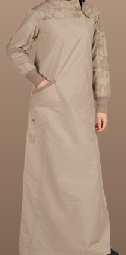 dusty beige casual jilbab