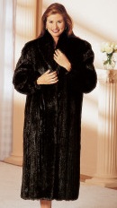 faux fur long coat