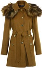 faux fur shoulder coat