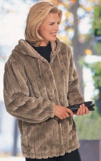 fur look coat