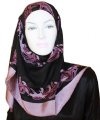 gorgeous black square hijab