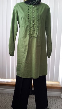green tunic