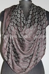 shawl dark brown imprint