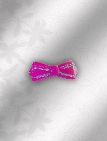 sparkle bow tie hijab pin