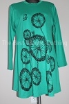 tunic green floral