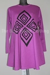tunic abstract print