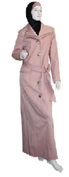 rosy brown turkish jilbab