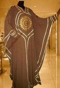 Brown Farasha Butterfly Abaya