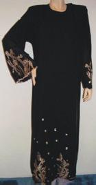  Elegant Shoulder Closed Abaya 