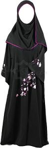 Girls' Purple Blossoms Abaya