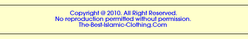 The Best Islamic Clothing Footer